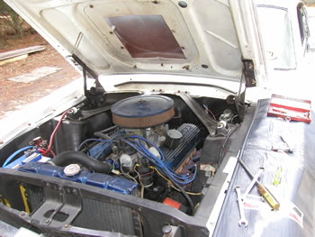 Engine bay before dismantle