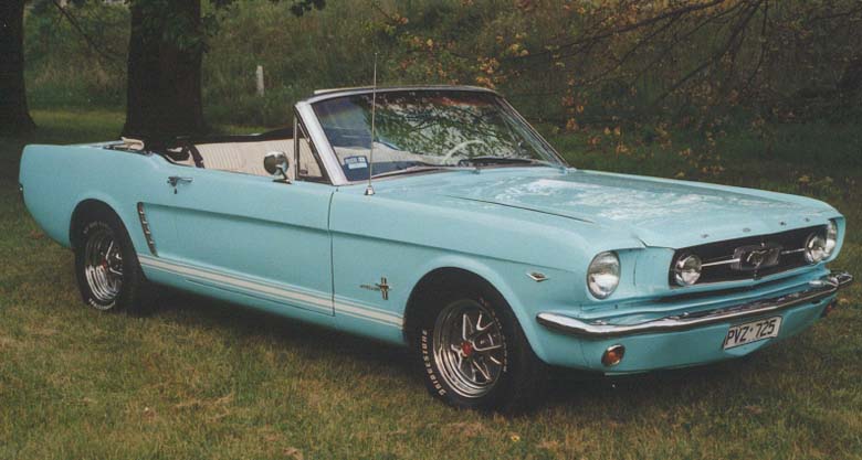1965 Blue ford mustang convertible #3